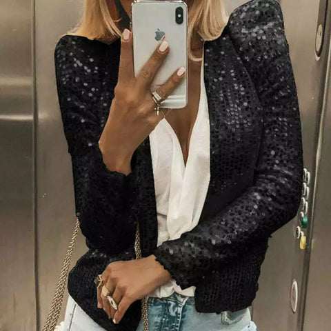 Womens Sequin Jackets for Evening Wear