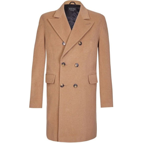 Men's Double Breasted Wool Overcoat