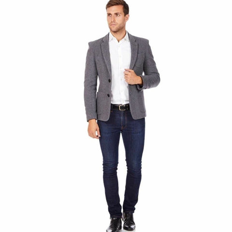 Men's Cashmere Wool Blend Blazer Jacket